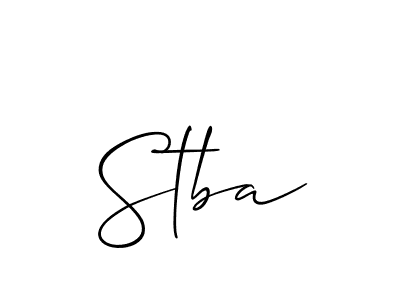 Make a beautiful signature design for name Stba. Use this online signature maker to create a handwritten signature for free. Stba signature style 2 images and pictures png