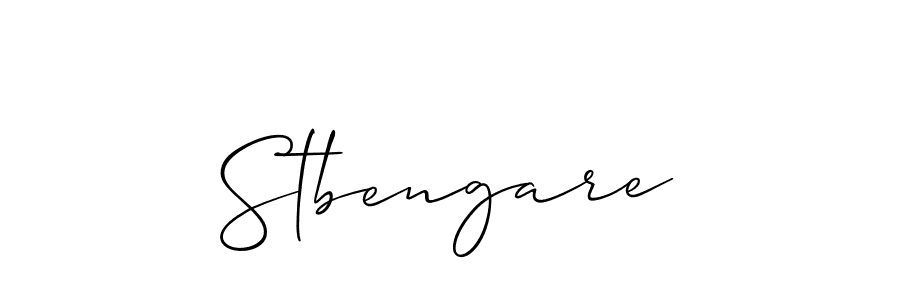 How to make Stbengare signature? Allison_Script is a professional autograph style. Create handwritten signature for Stbengare name. Stbengare signature style 2 images and pictures png