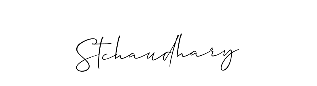 Also we have Stchaudhary name is the best signature style. Create professional handwritten signature collection using Allison_Script autograph style. Stchaudhary signature style 2 images and pictures png