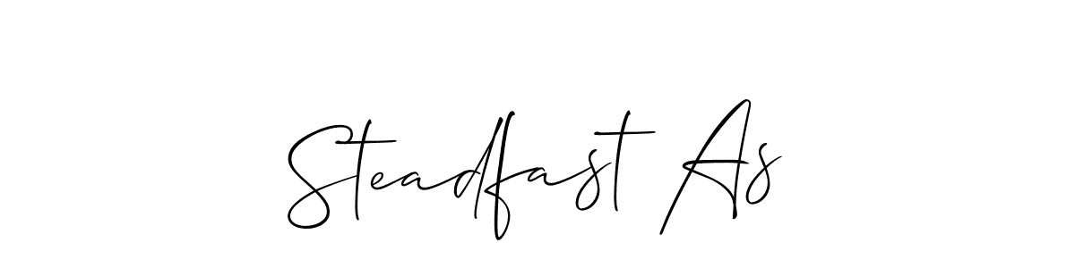 Make a short Steadfast As signature style. Manage your documents anywhere anytime using Allison_Script. Create and add eSignatures, submit forms, share and send files easily. Steadfast As signature style 2 images and pictures png