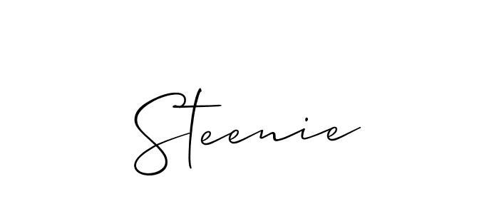if you are searching for the best signature style for your name Steenie. so please give up your signature search. here we have designed multiple signature styles  using Allison_Script. Steenie signature style 2 images and pictures png