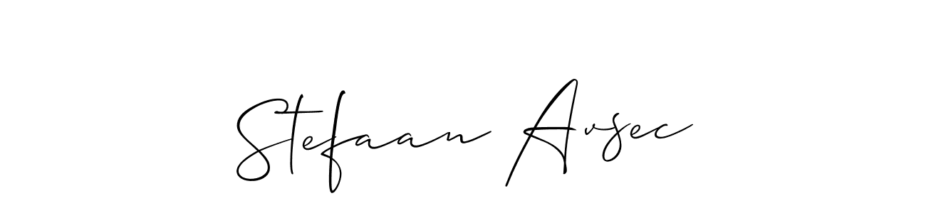 Allison_Script is a professional signature style that is perfect for those who want to add a touch of class to their signature. It is also a great choice for those who want to make their signature more unique. Get Stefaan Avsec name to fancy signature for free. Stefaan Avsec signature style 2 images and pictures png