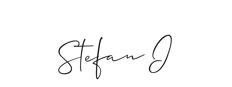 How to make Stefan I signature? Allison_Script is a professional autograph style. Create handwritten signature for Stefan I name. Stefan I signature style 2 images and pictures png