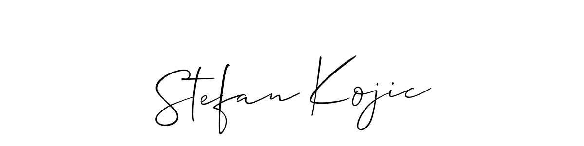 Create a beautiful signature design for name Stefan Kojic. With this signature (Allison_Script) fonts, you can make a handwritten signature for free. Stefan Kojic signature style 2 images and pictures png