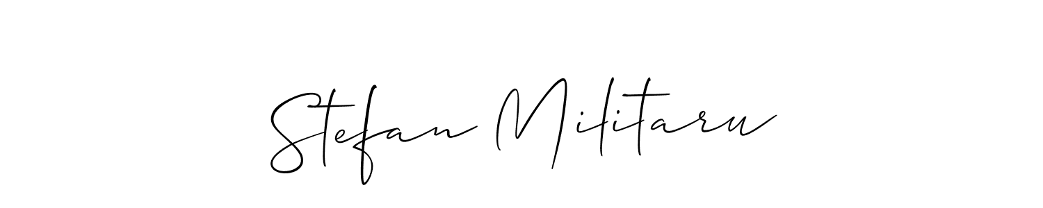 Stefan Militaru stylish signature style. Best Handwritten Sign (Allison_Script) for my name. Handwritten Signature Collection Ideas for my name Stefan Militaru. Stefan Militaru signature style 2 images and pictures png