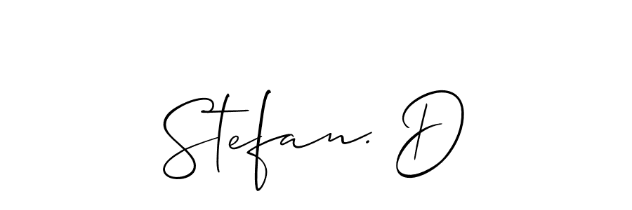 Stefan. D stylish signature style. Best Handwritten Sign (Allison_Script) for my name. Handwritten Signature Collection Ideas for my name Stefan. D. Stefan. D signature style 2 images and pictures png