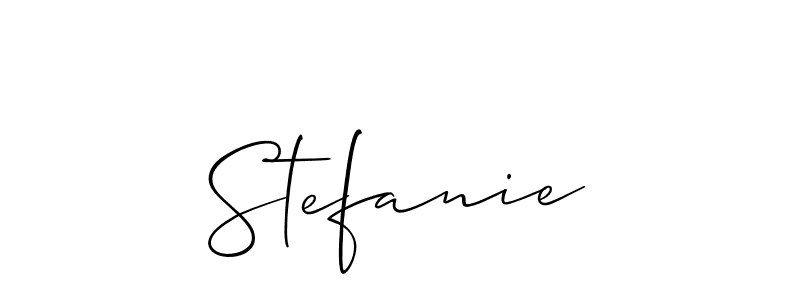 Use a signature maker to create a handwritten signature online. With this signature software, you can design (Allison_Script) your own signature for name Stefanie. Stefanie signature style 2 images and pictures png