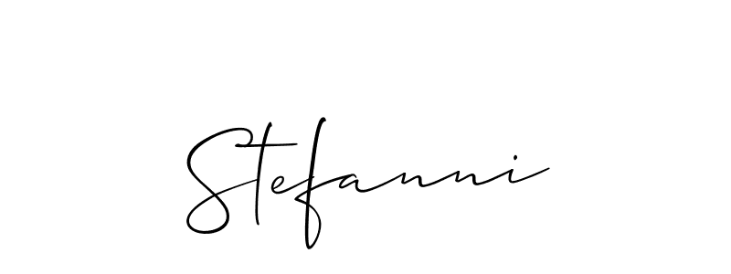 Make a short Stefanni signature style. Manage your documents anywhere anytime using Allison_Script. Create and add eSignatures, submit forms, share and send files easily. Stefanni signature style 2 images and pictures png