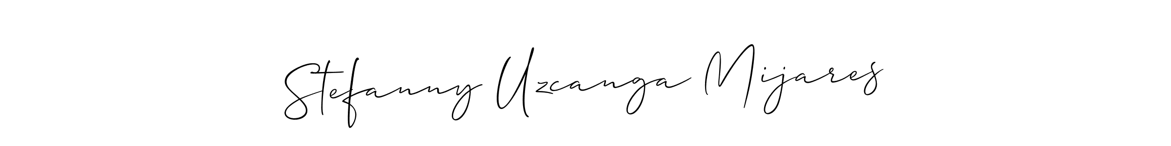 Also we have Stefanny Uzcanga Mijares name is the best signature style. Create professional handwritten signature collection using Allison_Script autograph style. Stefanny Uzcanga Mijares signature style 2 images and pictures png