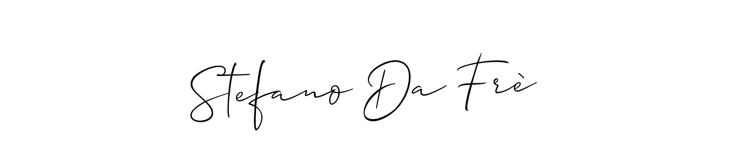 How to make Stefano Da Frè name signature. Use Allison_Script style for creating short signs online. This is the latest handwritten sign. Stefano Da Frè signature style 2 images and pictures png