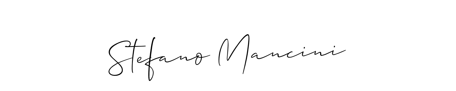 Design your own signature with our free online signature maker. With this signature software, you can create a handwritten (Allison_Script) signature for name Stefano Mancini. Stefano Mancini signature style 2 images and pictures png