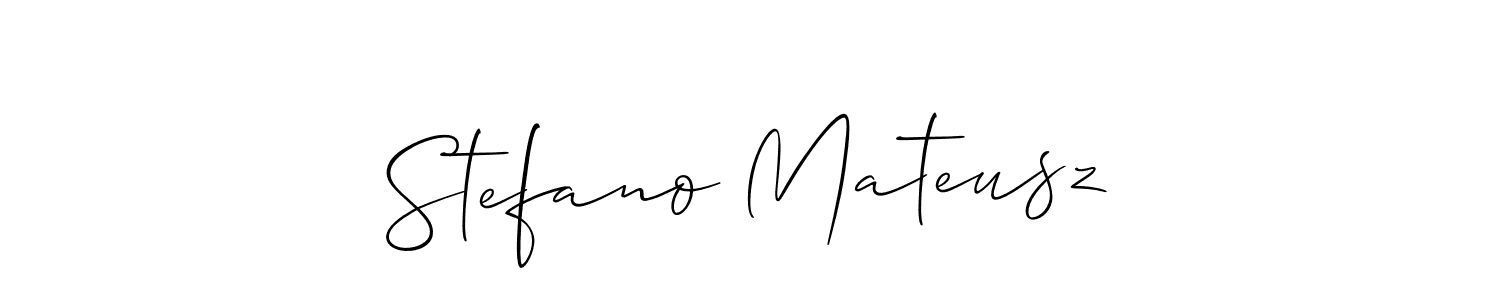 Best and Professional Signature Style for Stefano Mateusz. Allison_Script Best Signature Style Collection. Stefano Mateusz signature style 2 images and pictures png