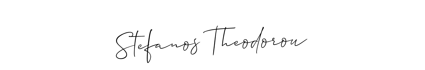 Design your own signature with our free online signature maker. With this signature software, you can create a handwritten (Allison_Script) signature for name Stefanos Theodorou. Stefanos Theodorou signature style 2 images and pictures png