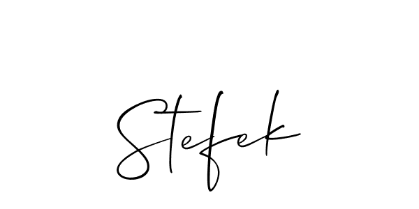 Make a beautiful signature design for name Stefek. Use this online signature maker to create a handwritten signature for free. Stefek signature style 2 images and pictures png