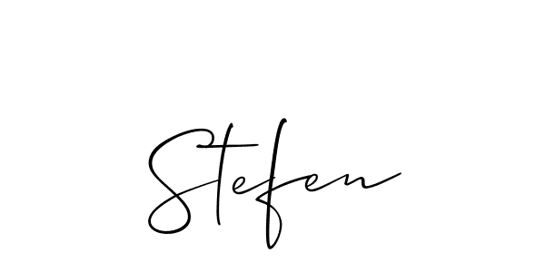 How to make Stefen name signature. Use Allison_Script style for creating short signs online. This is the latest handwritten sign. Stefen signature style 2 images and pictures png