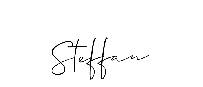 Also we have Steffan name is the best signature style. Create professional handwritten signature collection using Allison_Script autograph style. Steffan signature style 2 images and pictures png