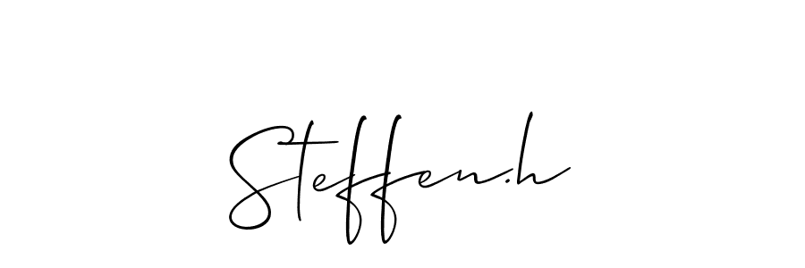 Similarly Allison_Script is the best handwritten signature design. Signature creator online .You can use it as an online autograph creator for name Steffen.h. Steffen.h signature style 2 images and pictures png