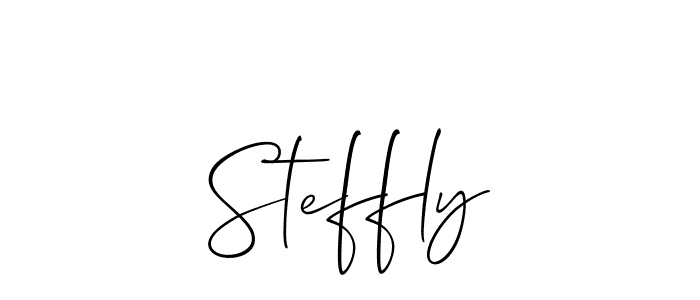 Allison_Script is a professional signature style that is perfect for those who want to add a touch of class to their signature. It is also a great choice for those who want to make their signature more unique. Get Steffly name to fancy signature for free. Steffly signature style 2 images and pictures png