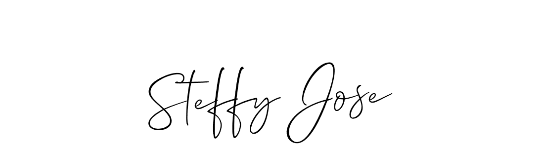 How to make Steffy Jose signature? Allison_Script is a professional autograph style. Create handwritten signature for Steffy Jose name. Steffy Jose signature style 2 images and pictures png