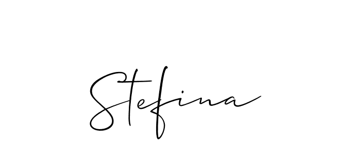 Also You can easily find your signature by using the search form. We will create Stefina name handwritten signature images for you free of cost using Allison_Script sign style. Stefina signature style 2 images and pictures png