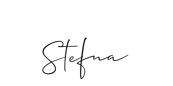 The best way (Allison_Script) to make a short signature is to pick only two or three words in your name. The name Stefna include a total of six letters. For converting this name. Stefna signature style 2 images and pictures png