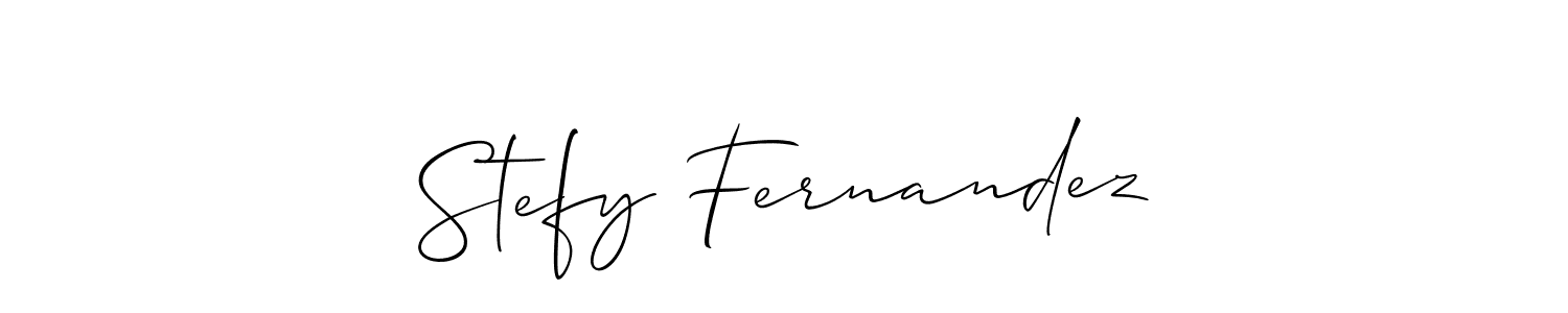 Best and Professional Signature Style for Stefy Fernandez. Allison_Script Best Signature Style Collection. Stefy Fernandez signature style 2 images and pictures png