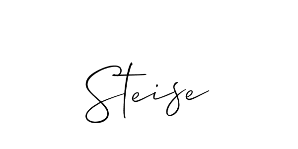 How to make Steise name signature. Use Allison_Script style for creating short signs online. This is the latest handwritten sign. Steise signature style 2 images and pictures png