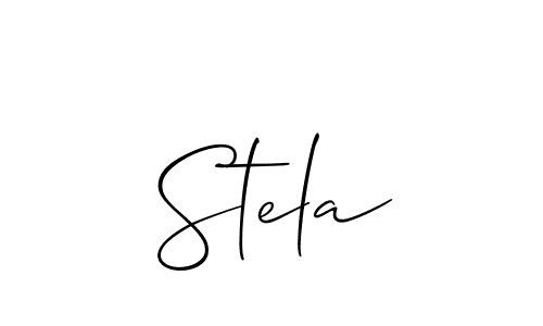 How to make Stela name signature. Use Allison_Script style for creating short signs online. This is the latest handwritten sign. Stela signature style 2 images and pictures png