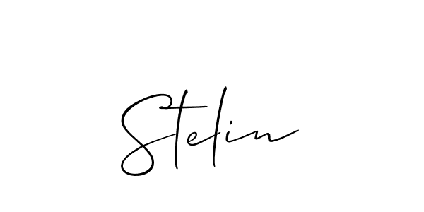 Best and Professional Signature Style for Stelin. Allison_Script Best Signature Style Collection. Stelin signature style 2 images and pictures png