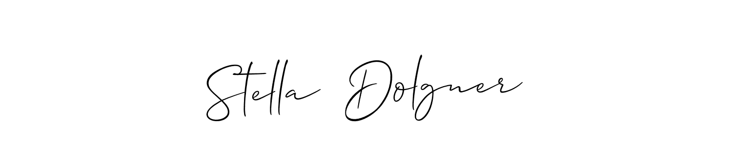 Create a beautiful signature design for name Stella  Dolgner. With this signature (Allison_Script) fonts, you can make a handwritten signature for free. Stella  Dolgner signature style 2 images and pictures png