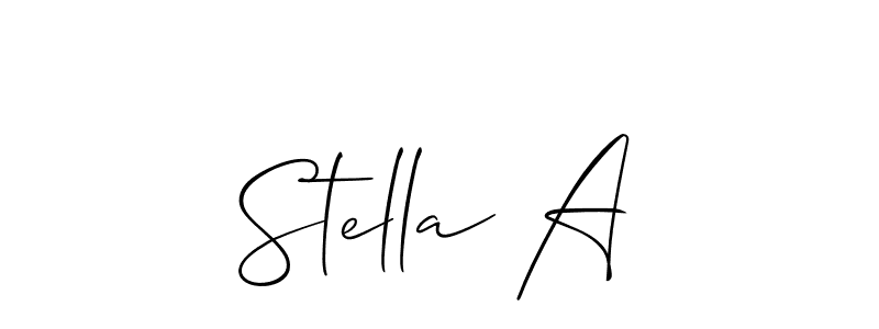 You can use this online signature creator to create a handwritten signature for the name Stella A. This is the best online autograph maker. Stella A signature style 2 images and pictures png