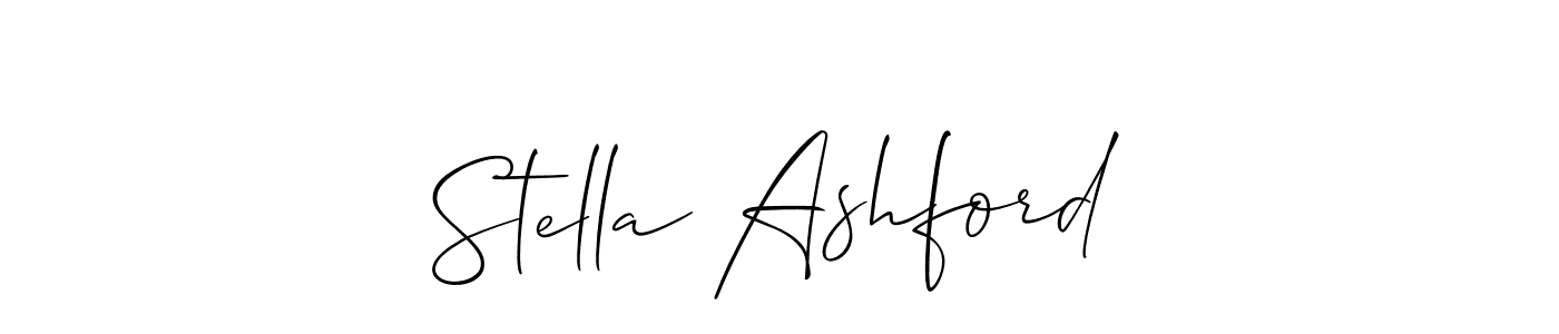 How to make Stella Ashford signature? Allison_Script is a professional autograph style. Create handwritten signature for Stella Ashford name. Stella Ashford signature style 2 images and pictures png