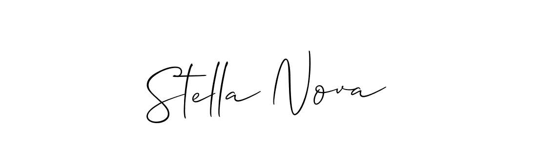 Also we have Stella Nova name is the best signature style. Create professional handwritten signature collection using Allison_Script autograph style. Stella Nova signature style 2 images and pictures png