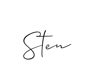 Make a beautiful signature design for name Sten. Use this online signature maker to create a handwritten signature for free. Sten signature style 2 images and pictures png