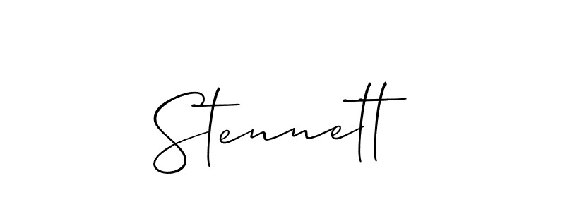 Best and Professional Signature Style for Stennett. Allison_Script Best Signature Style Collection. Stennett signature style 2 images and pictures png