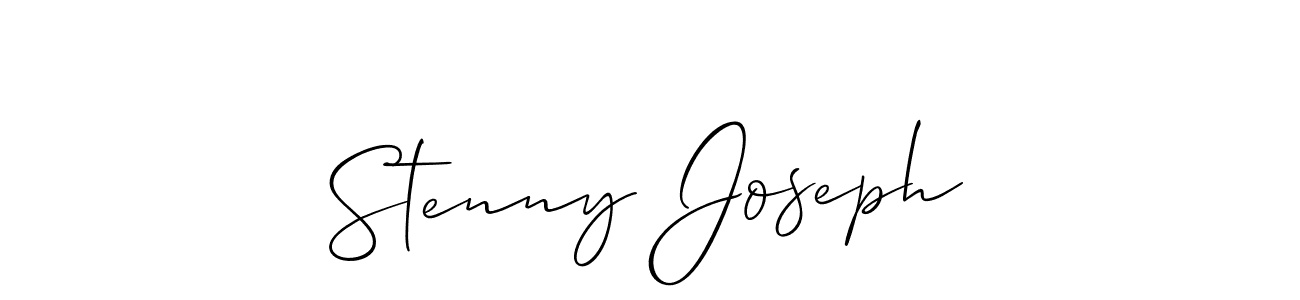 Also You can easily find your signature by using the search form. We will create Stenny Joseph name handwritten signature images for you free of cost using Allison_Script sign style. Stenny Joseph signature style 2 images and pictures png