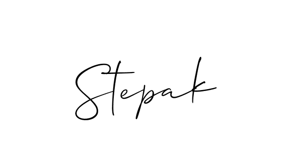 You should practise on your own different ways (Allison_Script) to write your name (Stepak) in signature. don't let someone else do it for you. Stepak signature style 2 images and pictures png