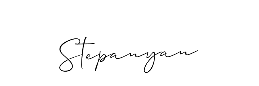 How to Draw Stepanyan signature style? Allison_Script is a latest design signature styles for name Stepanyan. Stepanyan signature style 2 images and pictures png