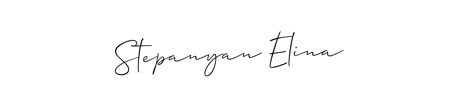 How to Draw Stepanyan Elina signature style? Allison_Script is a latest design signature styles for name Stepanyan Elina. Stepanyan Elina signature style 2 images and pictures png