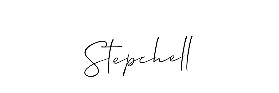 Make a beautiful signature design for name Stepchell. With this signature (Allison_Script) style, you can create a handwritten signature for free. Stepchell signature style 2 images and pictures png