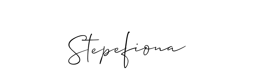 You should practise on your own different ways (Allison_Script) to write your name (Stepefiona) in signature. don't let someone else do it for you. Stepefiona signature style 2 images and pictures png