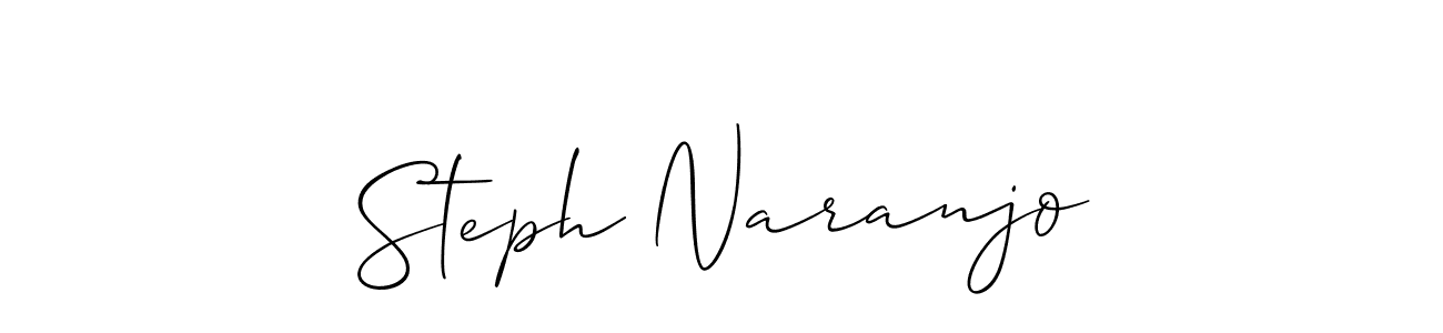 Similarly Allison_Script is the best handwritten signature design. Signature creator online .You can use it as an online autograph creator for name Steph Naranjo. Steph Naranjo signature style 2 images and pictures png