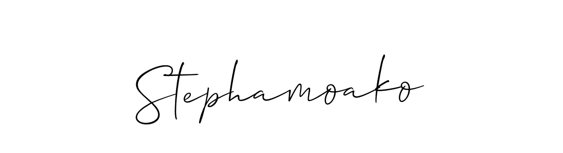 Check out images of Autograph of Stephamoako name. Actor Stephamoako Signature Style. Allison_Script is a professional sign style online. Stephamoako signature style 2 images and pictures png