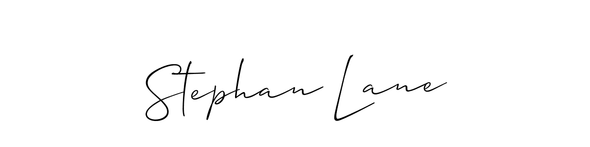 Design your own signature with our free online signature maker. With this signature software, you can create a handwritten (Allison_Script) signature for name Stephan Lane. Stephan Lane signature style 2 images and pictures png