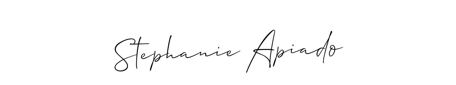 Also You can easily find your signature by using the search form. We will create Stephanie Apiado name handwritten signature images for you free of cost using Allison_Script sign style. Stephanie Apiado signature style 2 images and pictures png