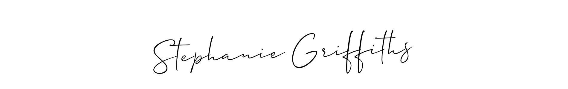 How to Draw Stephanie Griffiths signature style? Allison_Script is a latest design signature styles for name Stephanie Griffiths. Stephanie Griffiths signature style 2 images and pictures png