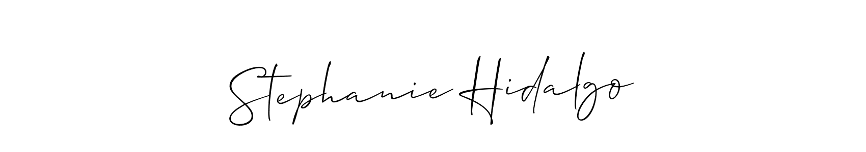 Allison_Script is a professional signature style that is perfect for those who want to add a touch of class to their signature. It is also a great choice for those who want to make their signature more unique. Get Stephanie Hidalgo name to fancy signature for free. Stephanie Hidalgo signature style 2 images and pictures png