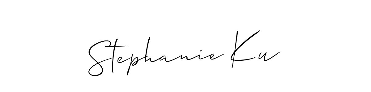 Use a signature maker to create a handwritten signature online. With this signature software, you can design (Allison_Script) your own signature for name Stephanie Ku. Stephanie Ku signature style 2 images and pictures png