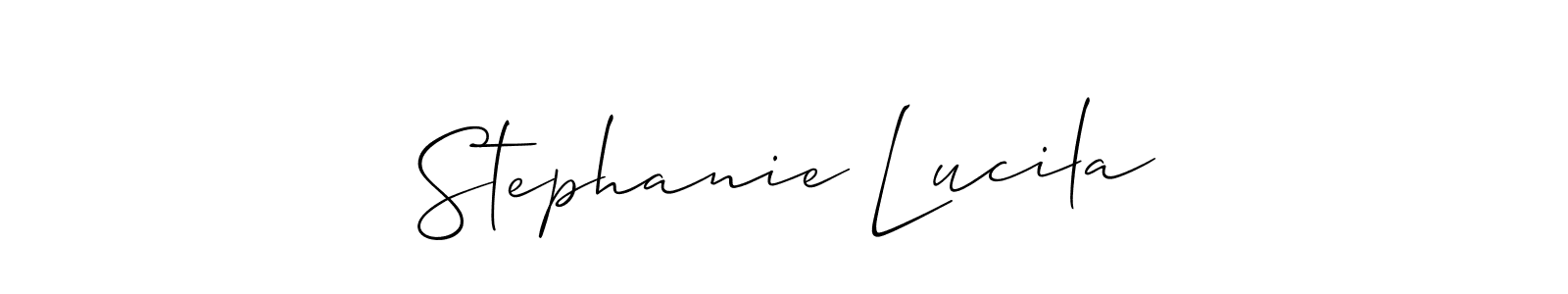 Once you've used our free online signature maker to create your best signature Allison_Script style, it's time to enjoy all of the benefits that Stephanie Lucila name signing documents. Stephanie Lucila signature style 2 images and pictures png