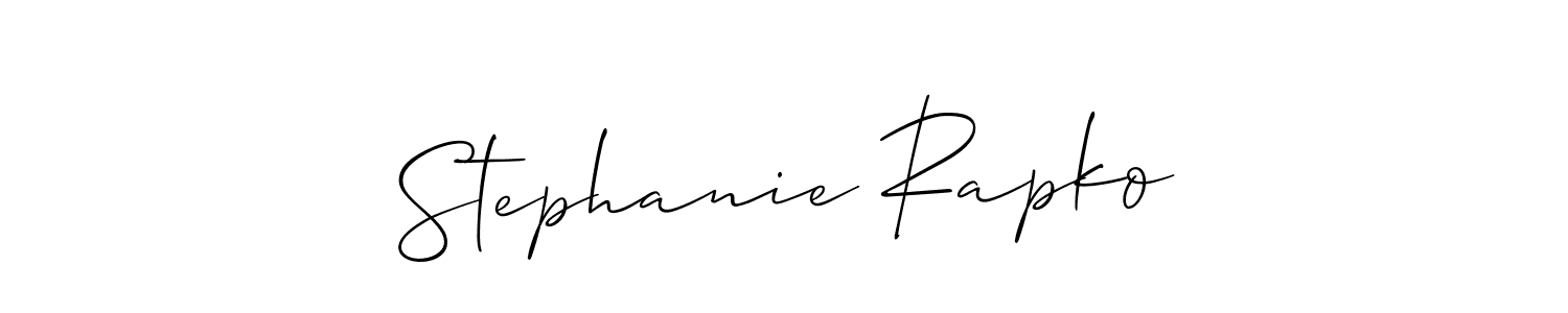 Also we have Stephanie Rapko name is the best signature style. Create professional handwritten signature collection using Allison_Script autograph style. Stephanie Rapko signature style 2 images and pictures png